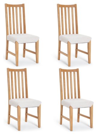 An Image of Habitat Rosmond Wood Dining Chairs - Oak