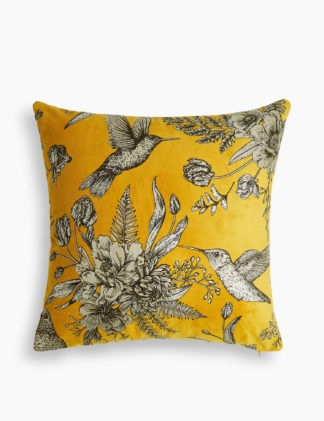 An Image of M&S Foil Floral Cushion