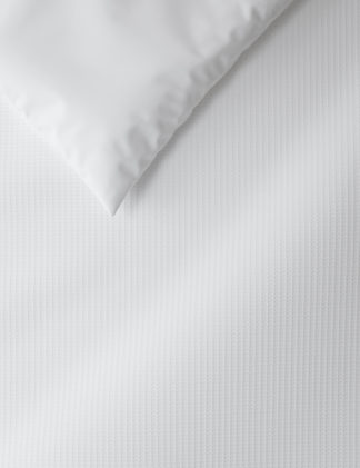 An Image of M&S Pure Cotton Waffle Bedding Set