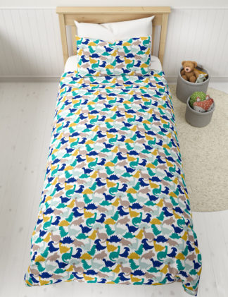 An Image of M&S Cotton Blend Dinosaur Bedding Set