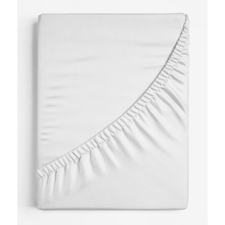 An Image of Copenhagen Home Oslo Fitted Sheet - King - White