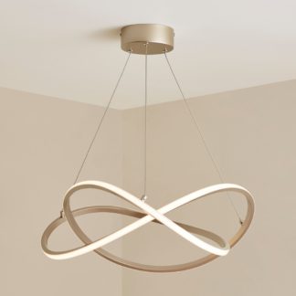 An Image of Cortez XL Integrated LED Ceiling Fitting Gold