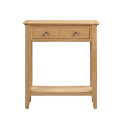 An Image of Cotswold Console Table Light Oak