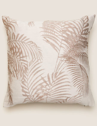 An Image of M&S Palm Jacquard Cushion