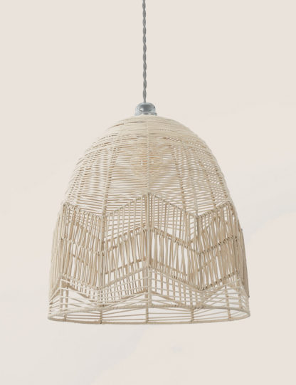 An Image of M&S Rattan Ceiling Lamp Shade