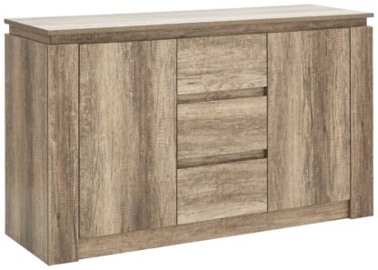 An Image of Canyon 2 Door 3 Drawer Sideboard - Oak