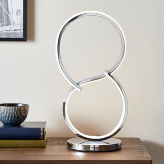 An Image of Infinity LED Chrome Table Lamp Chrome