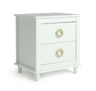 An Image of Habitat Bardot 2 Bedside Table Set - White