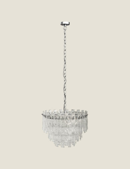170aaa6b5fce80d55fde529dc53c5d4080f7b71c3997c0773d24638a7c4ab038.jpg An Image of M&S Madelyn Glass Chandelier