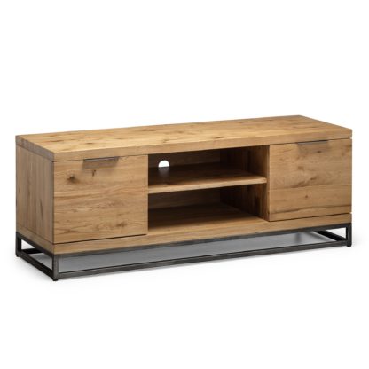 An Image of Brooklyn Oak TV Stand Mid Oak (Brown)