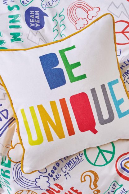 20153554a300acbb030350c344636fa0f187a497221ee7490a284e475df98662.jpg An Image of Be You Be Unique Cushion
