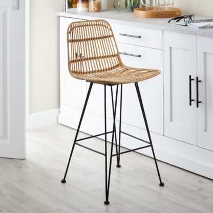 2cf2da88104777d1be49187862be6f97fc5f52600af2c6d828212f7c598946cc.jpg An Image of Pax Rattan Barstool Black