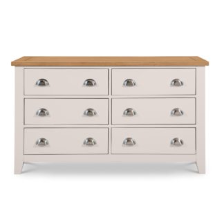 An Image of Richmond 6 Drawer Wide Chest Grey