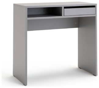 An Image of Habitat Pepper 1 Drawer Desk - Grey