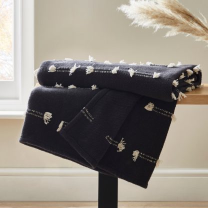 3bc604be37cad46d6d3f532a6d418ea0ad853dceddcb449d1df334a92c520839.jpg An Image of Otis Fringe Throw Black