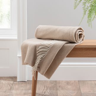 An Image of Churchgate Enderby Wool Throw Natural