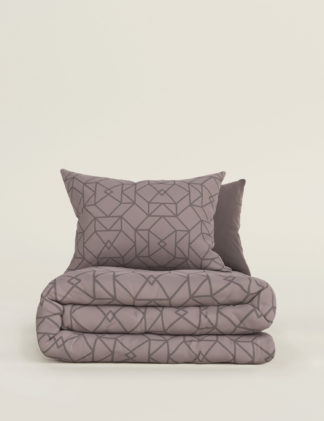An Image of M&S Pure Cotton Geometric Jacquard Bedding Set