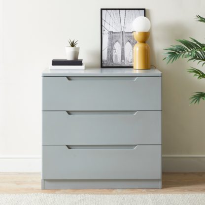 4b8f42616f13f40f8d66d92e61c4e7e2c5ad4ff448c16612b318807ce30fd3ff.jpg An Image of Larson 3 Drawer Chest Grey