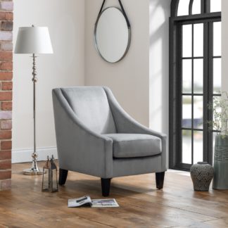 An Image of Maison Grey Fabric Armchair