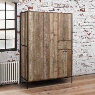 An Image of Urban Rustic 4 Door Wardrobe