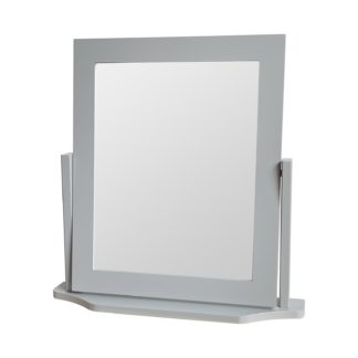 An Image of Square Dressing Table Mirror - Grey