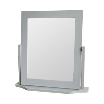An Image of Square Dressing Table Mirror - Grey