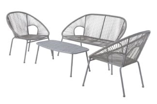 An Image of Argos Home Nordic Spring 4 Seater Bistro Set