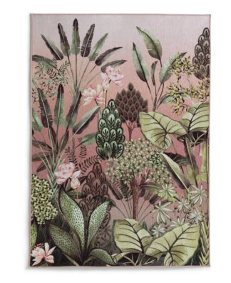 An Image of Habitat Agra Floral Cut Pile Woven Rug - 120x170cm - Multi