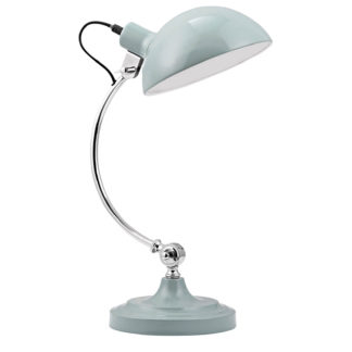 An Image of Vermont Shutter Blue Table Lamp