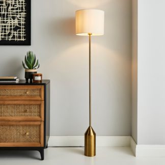 An Image of Sole Gold Floor Lamp Gold