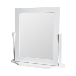 An Image of Square Dressing Table Mirror - White