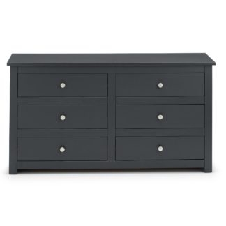 An Image of Radley 6 Drawer Chest Dark Grey