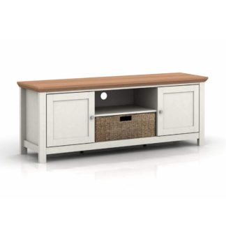 An Image of Cotswold Cream TV Stand Cream