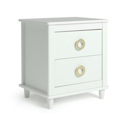 An Image of Habitat Bardot 2 Bedside & 4 Drawer Chest Set - White