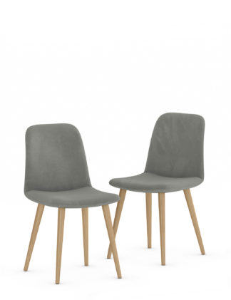 An Image of M&S Loft Set of 2 velvet Dining Chairs