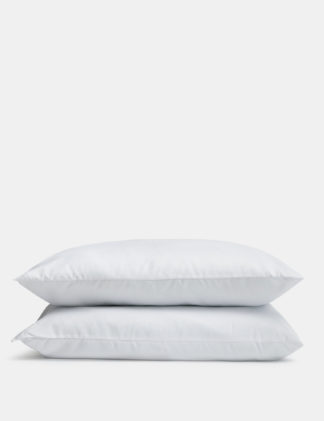 An Image of M&S 2 Pack Microfibre Medium Pillows