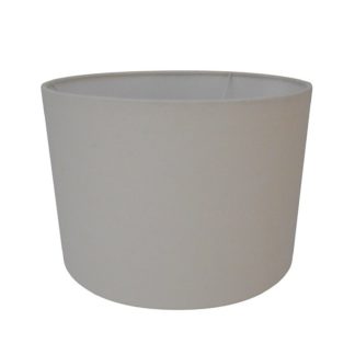 An Image of Linen Lamp Shade - Cream - 25cm