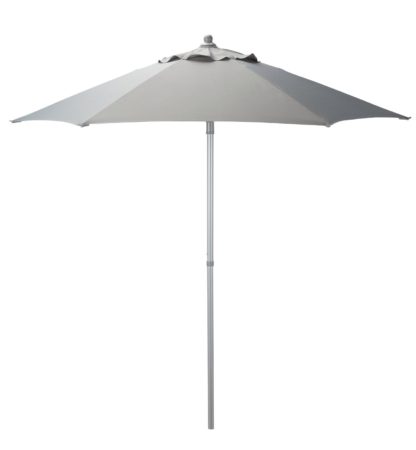 An Image of Argos Home 2m Garden Parasol - Grey