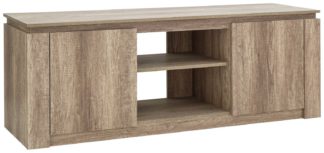 An Image of Canyon 2 Door TV Unit - Oak