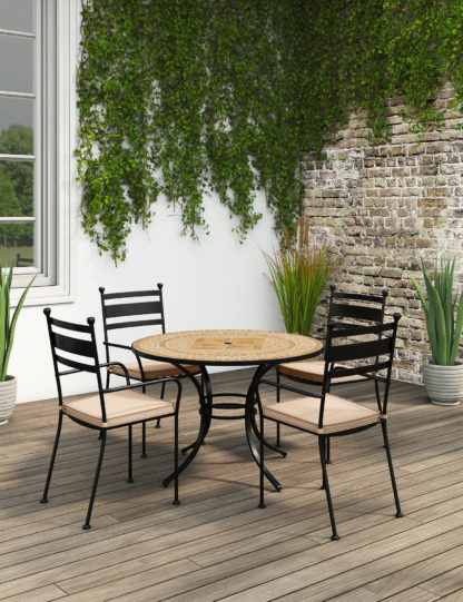 c093d187b59eb6b25dd8392f88360e23398bf29c761cf82c4923c8fc236e98e1.jpg An Image of M&S Madeira 4 Seater Garden Table & Chairs