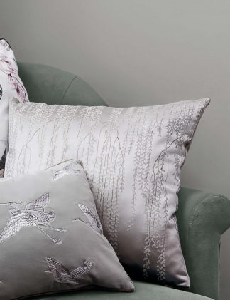 An Image of M&S Decorative Willow Jacquard Cushion