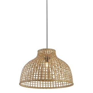 An Image of Belle Bamboo Woven Light Shade - Large