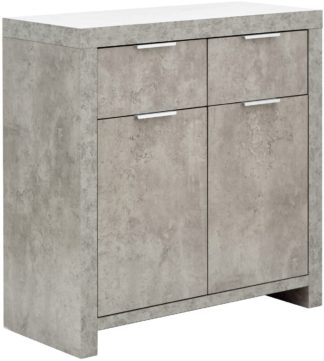 An Image of Bloc 2 Door 2 Drawer Sideboard - Grey