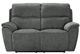 An Image of Argos Home Sandy 2 Seater Power Recliner Sofa - Charcoal