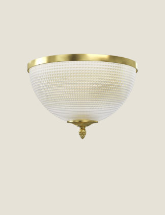 An Image of M&S Eliza Glass Curved Medium Wall Light