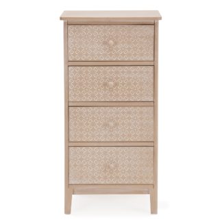 An Image of Ivy Tall Chest of Drawers Natural