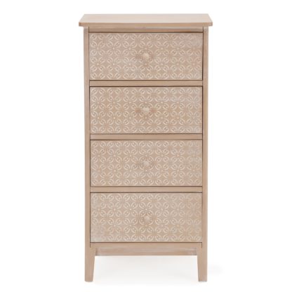 An Image of Ivy Tall Chest of Drawers Natural