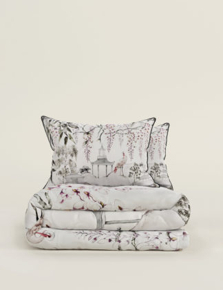 An Image of M&S Pure Cotton Crane Bedding Set