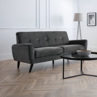 An Image of Monza Dark Grey 2 Seater Sofa