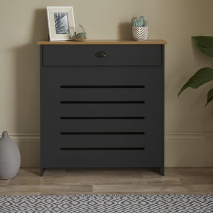 An Image of Banbury Mini Radiator Cover Grey